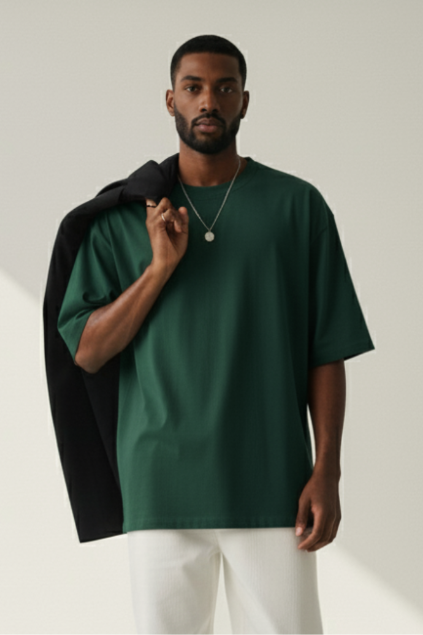 Men’s Oversized Premium Plain T-Shirt – Soft Cotton, Casual wear