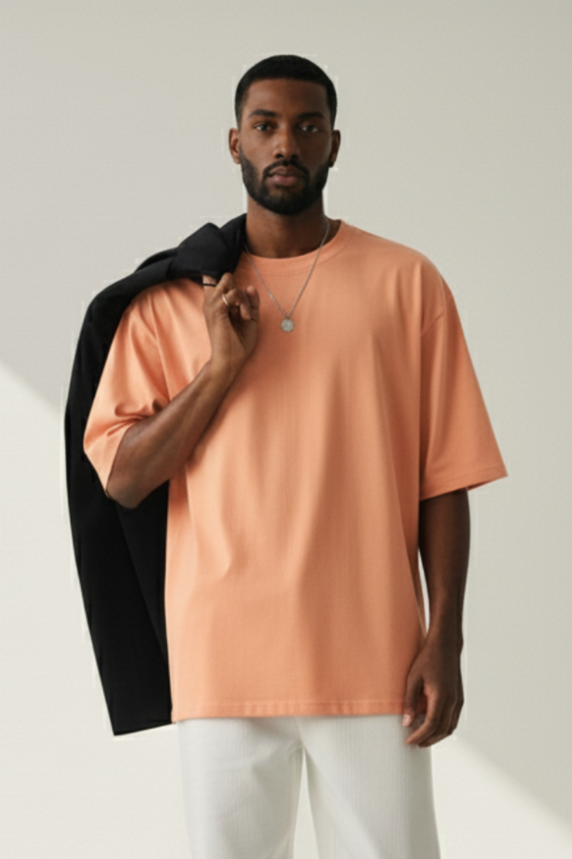 Men’s Oversized Premium Plain T-Shirt – Soft Cotton, Casual wear