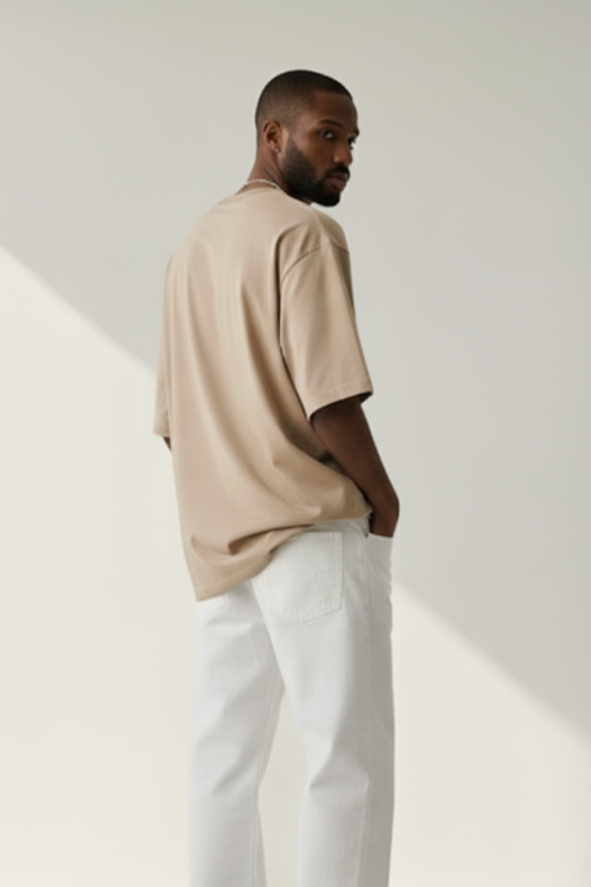 Men’s Oversized Premium Plain T-Shirt – Soft Cotton, Casual wear