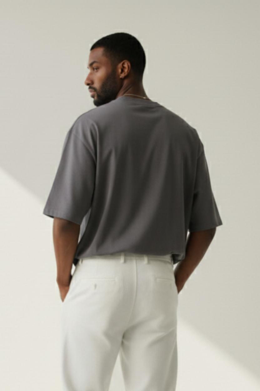 Men’s Oversized Premium Plain T-Shirt – Soft Cotton, Casual wear